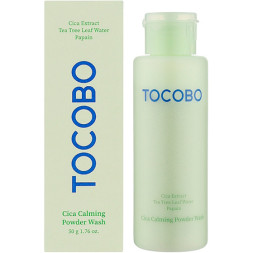 TOCOBO - Cica Calming Powder Wash - Заспокійлива пудра для вмивання обличчя - 50g