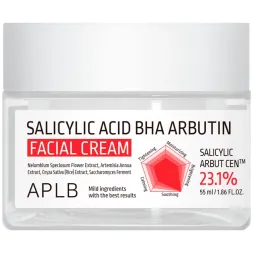 Крем для проблемної шкіри з саліциловою кислотою, BHA та арбутином APLB Salicylic Acid BHA Arbutin Facial Cream