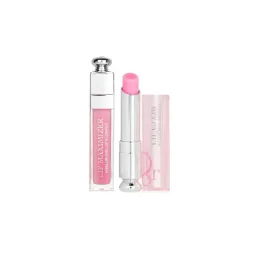 Набір для губ (бальзам+блиск) DIOR Addict Lip Maximizer lip glow Plump & Color 6ml+3.2g у відтінку: 001 Pink