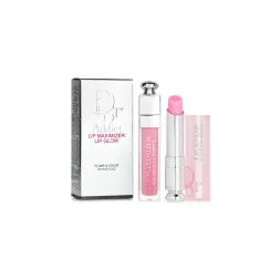 Набір для губ (бальзам+блиск) DIOR Addict Lip Maximizer lip glow Plump & Color 6ml+3.2g у відтінку: 001 Pink