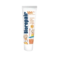 Дитяча зубна паста Biorepair Kids 0-6 |смак Персик|50 мл (Без Фтору)|0-6 років
