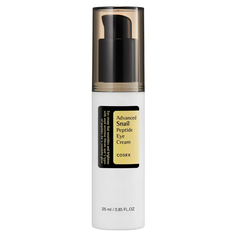 Cosrx - Advanced Snail Peptide Eye Cream - Легкий зволожуючий і живильний крем під очі зі слизом равлика - 25ml