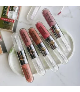 Блиск помада 2в1 матовий+дзеркальний Kiss Beauty Bicolor Lip